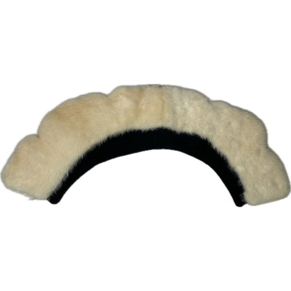 Real Fur mink Collar Cream - Picture 1 of 8